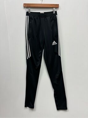 adidas Black Joggers with White 3-Stripes